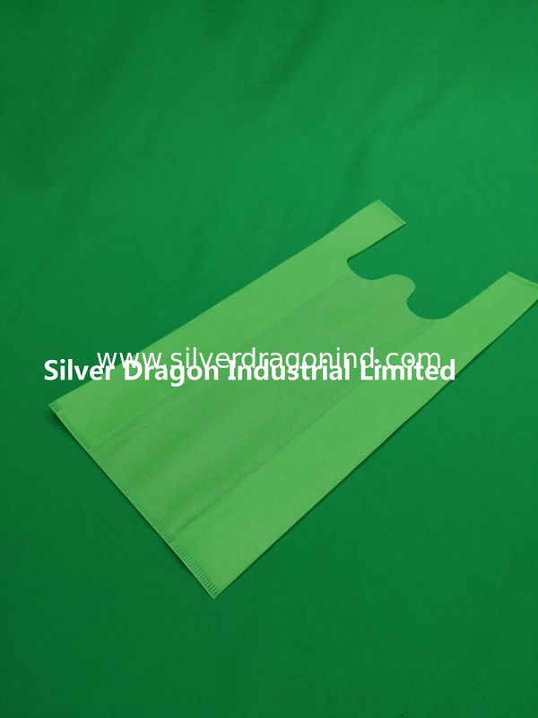 Large size Eco-Friendly biodegradable  Non-woven T-shirt Bags, Non-woven Vest Bags,33*16*60cm*50g