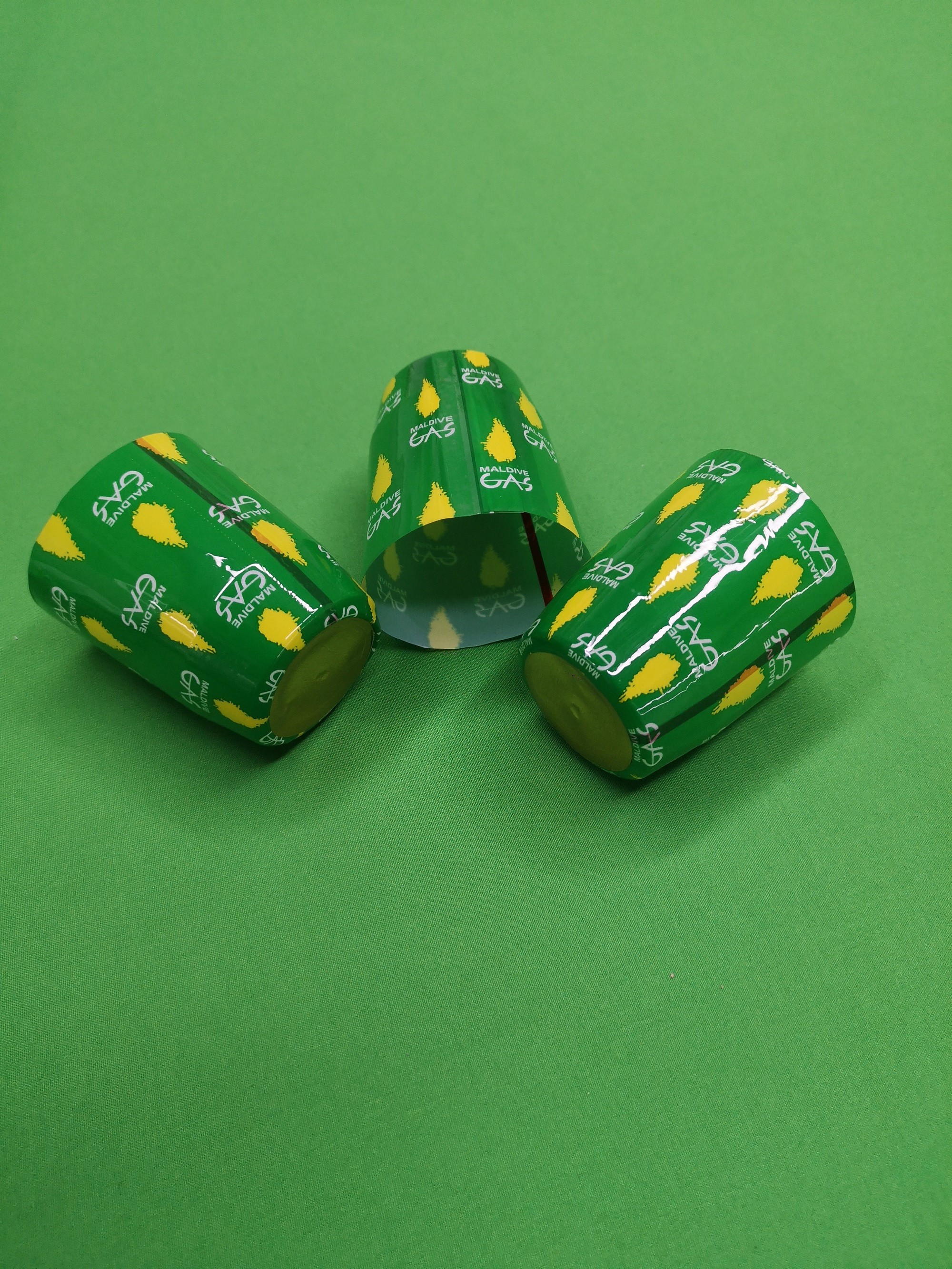 Custom PVC Shrink Capsules used for LPG cylinder valve sealing