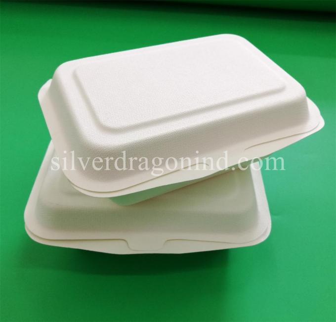 Disposable Biodegradable Sugarcane Pulp Paper Lunch Box, sugarcane ...